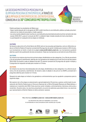 Convocatoria Metro 2016