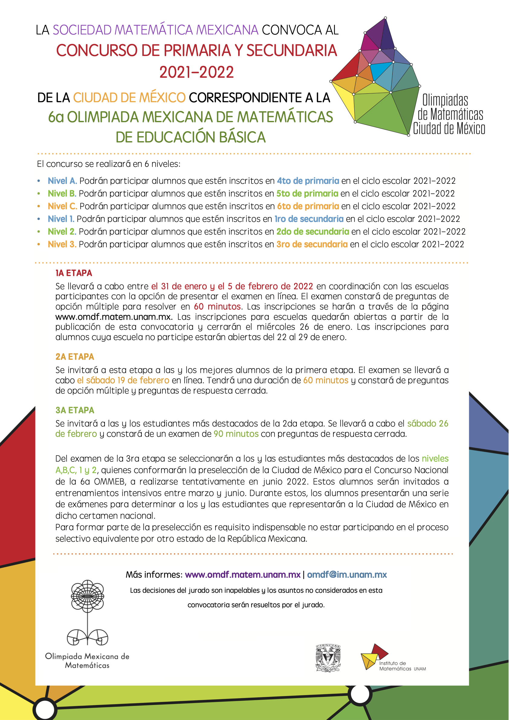 Convocatoria Concurso de Primaria y Secundaria 2021-2022