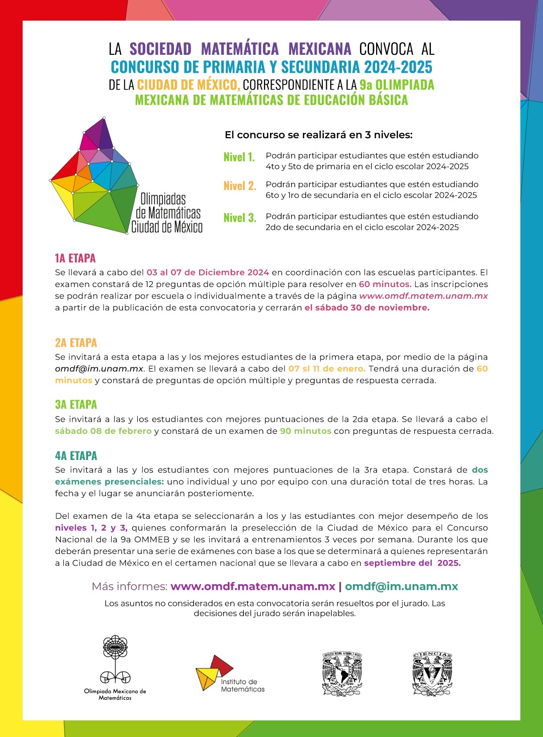 Convocatoria concurso de primaria y secundaria CDMX 2024-2025 