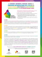 Convocatoria Concurso Metropolitano 2025 de la Ciudad de México para la 39° OMM
